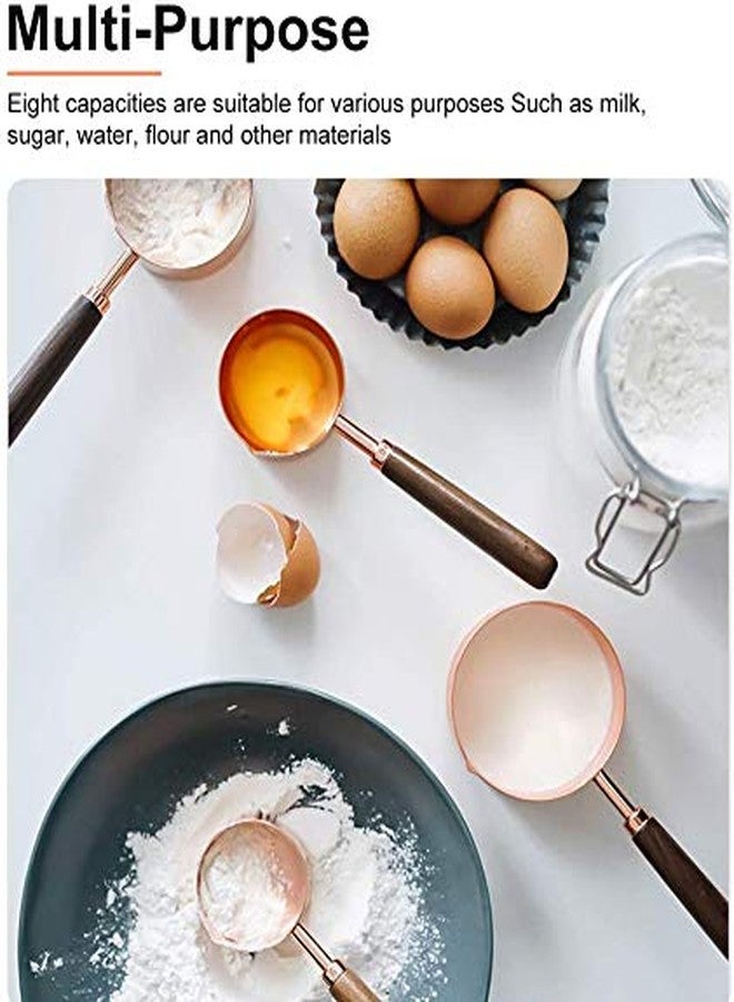 Koyet Stainless Steel Measuring Cups & Spoons Set, Dry & Liquid Ingredients, Stackable Cup, Microwave & Oven Safe, Cooking & Baking, Set of 8 - Image 5